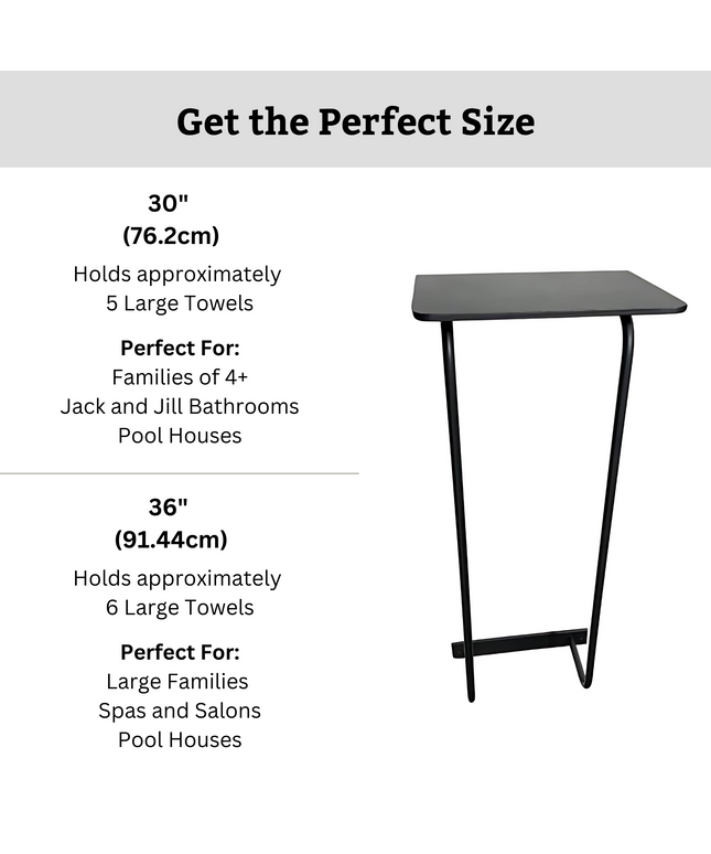 The Diana Towel Rack with Shelf