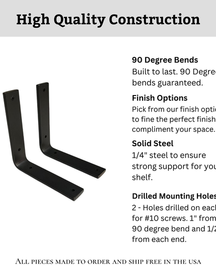 The Lafayette L Shelf Brackets