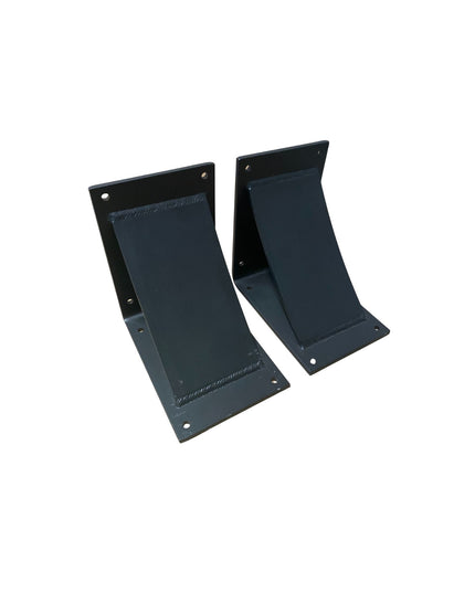 The Ninemile 5" Industrial Shelf Bracket – Heavy Duty Steel, Curved Support Bar, Handmade USA