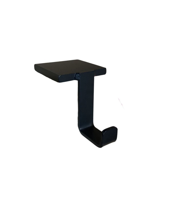 Steel Christmas stocking holder with a sleek, metallic finish. The holder features a sturdy base to securely grip the edge of a mantel or shelf. The top part has a decorative design, often shaped like a festive figure such as a snowman, reindeer, or star, providing a stylish and functional way to hang holiday stockings.