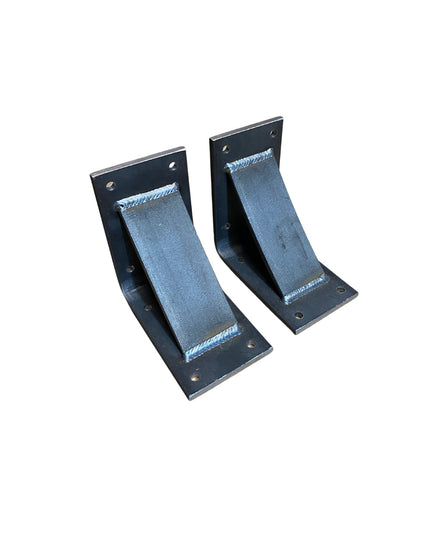 The Dibbles 3" Industrial Shelf Bracket – Heavy Duty Steel, Curved Support Bar, Handmade USA