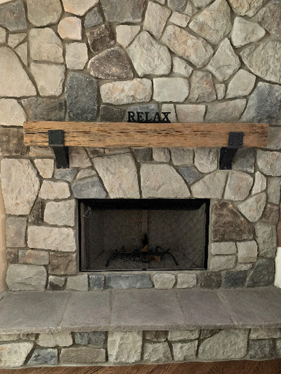 The Clermont 4" Mantel Bracket with Rivets – Heavy Duty Steel, Handmade USA