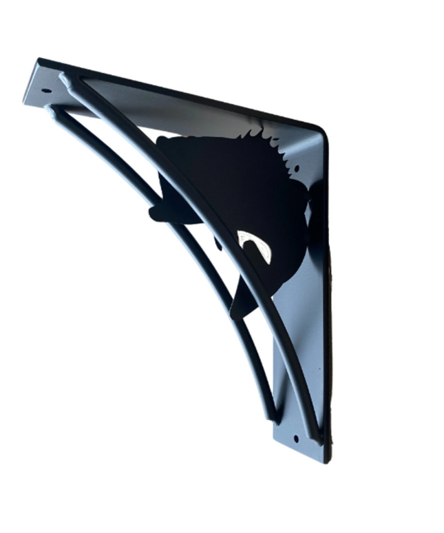 Bass-Inspired Custom Shelf Brackets