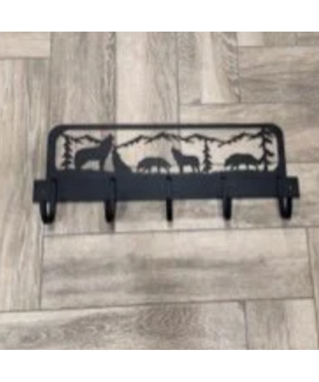 Handmade Wolf Design Coat Rack