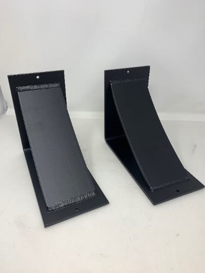 The Ninemile 5" Industrial Shelf Bracket – Heavy Duty Steel, Curved Support Bar, Handmade USA