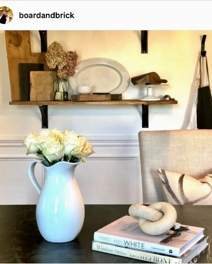 The Pops 2" Industrial Shelf Bracket – Heavy Duty Steel, Curved Support Bar, Handmade USA