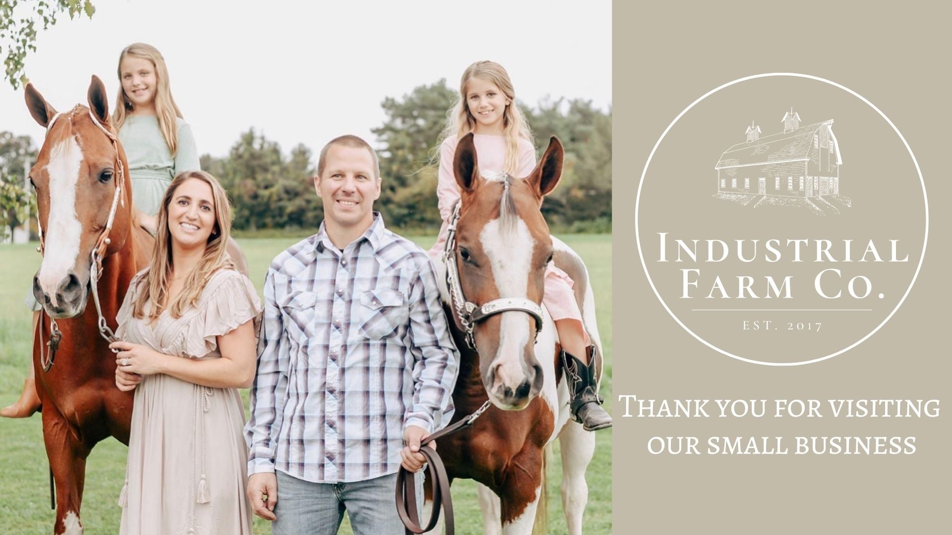 Support a small family business by shopping industrial farm co