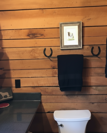 The Donahue Horseshoe Blanket & Towel Bar