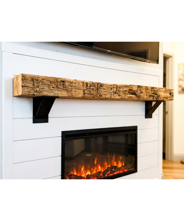 The Ninemile 5" Industrial Shelf Bracket – Heavy Duty Steel, Curved Support Bar, Handmade USA