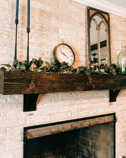 The Ninemile 5" Industrial Shelf Bracket – Heavy Duty Steel, Curved Support Bar, Handmade USA