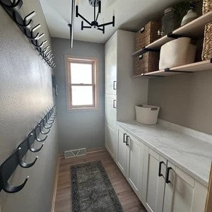 The Dudley 3" Steel J Shelf Bracket – Heavy Duty Wall Mount, Handmade USA