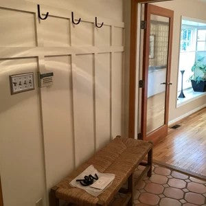 Board And Batten Wall With Hooks The Kenny Metal Wall Hooks (Set