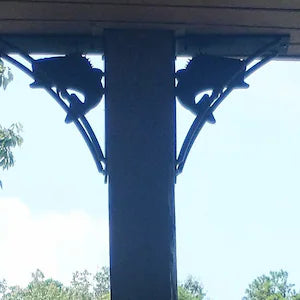 Heavy-Duty Large Mouth Bass Metal Shelf Bracket