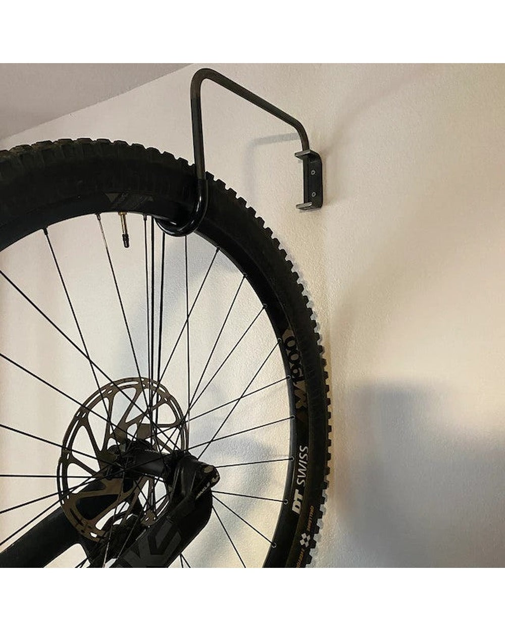 mountainbike wall mount Logan Wall Mounted Bike Rack - Space Saving Swivel Hook