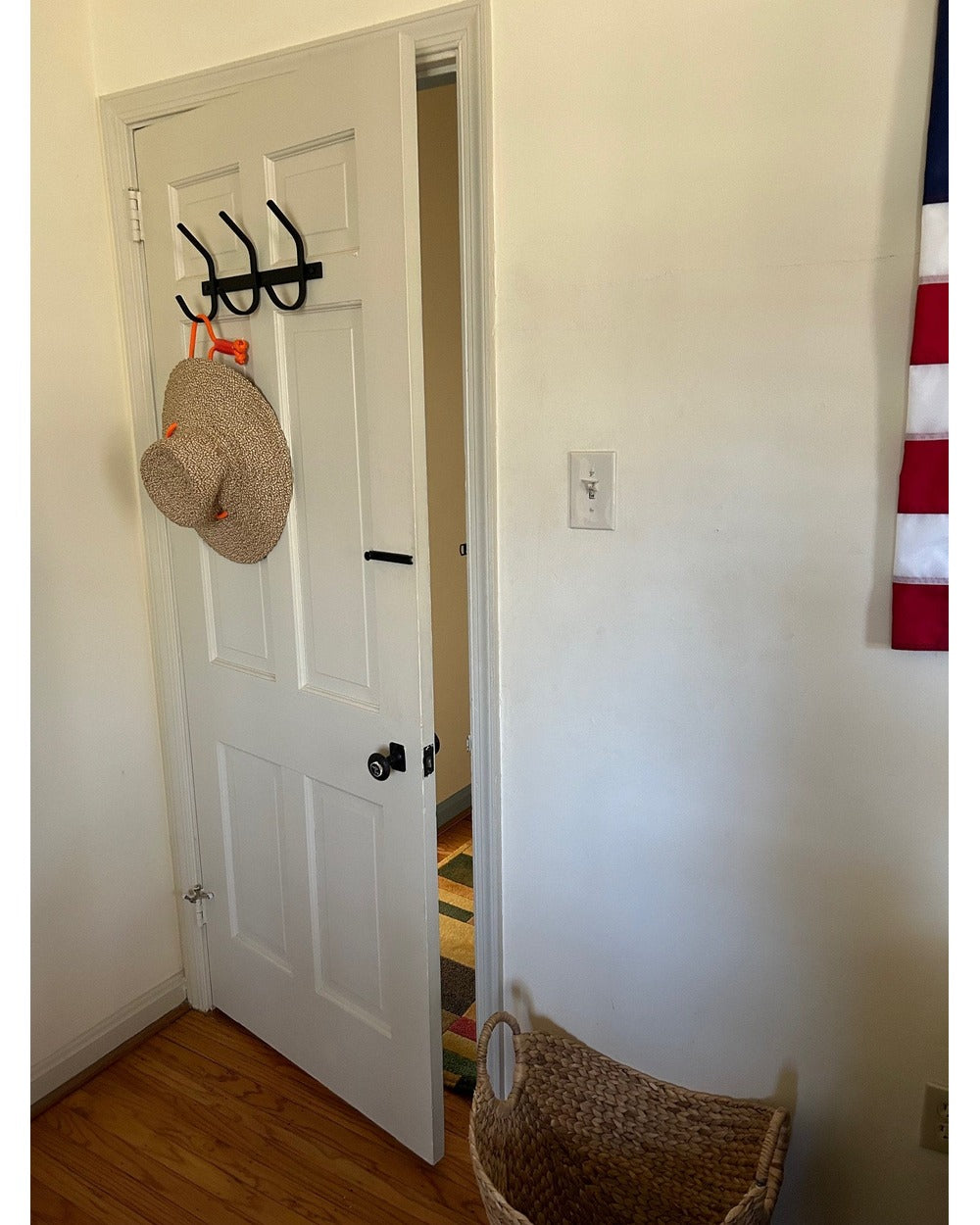 Meredith Rack Meredith Petite Wall Mount Coat Rack - Heavy Duty Steel Hooks ...