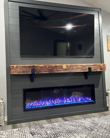 The Spafford 3" Mantel Bracket with Rivets – Heavy Duty Steel, Handmade USA