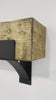 Wooden Mantel and Steel Bracket Kit  6x8   | Industrial Farm Co