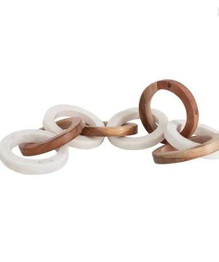 Acacia Wood and Marble Chain     | Industrial Farm Co