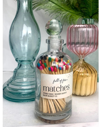 Fancy Apothecary Colored Matches Matches Confetti Matches   | Made Market Co.
