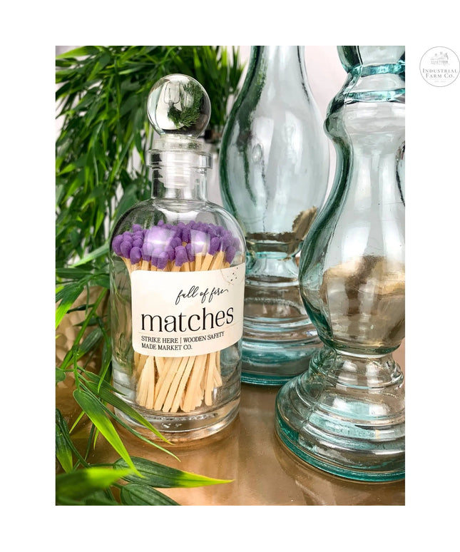 Fancy Apothecary Colored Matches Matches Yellow Matches   | Made Market Co.