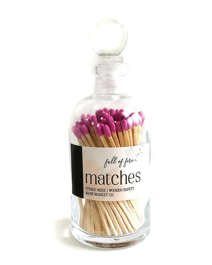 Fancy Apothecary Colored Matches Matches Mauve Matches   | Made Market Co.