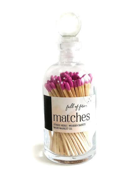 Fancy Apothecary Colored Matches Matches Mauve Matches   | Made Market Co.