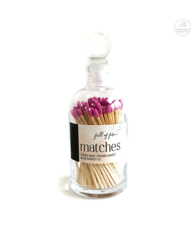Fancy Apothecary Colored Matches Matches Mauve Matches   | Made Market Co.