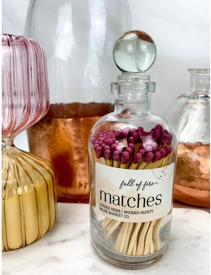 Fancy Apothecary Colored Matches Matches    | Made Market Co.