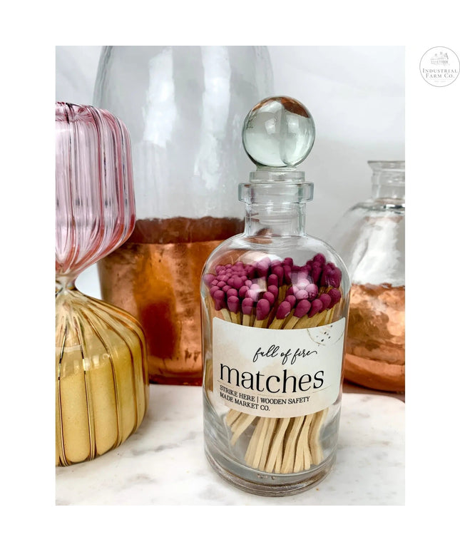Fancy Apothecary Colored Matches Matches    | Made Market Co.