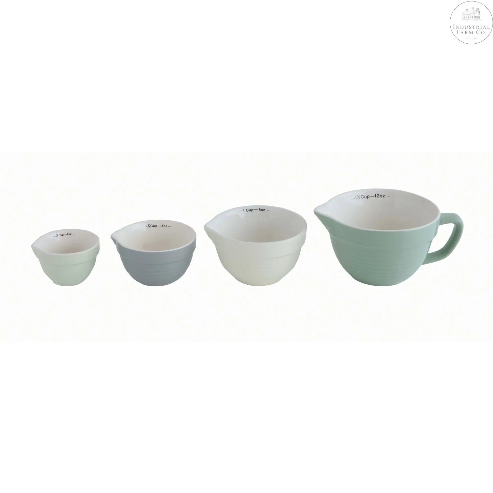 Stoneware Measuring Cups, Set of 4