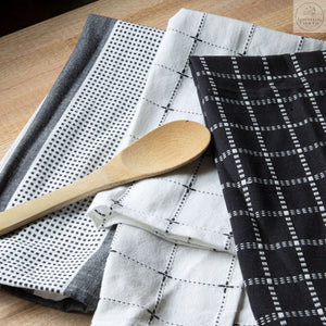 Black & White Tea Towels (Set of 3) | Industrial Farm Co
