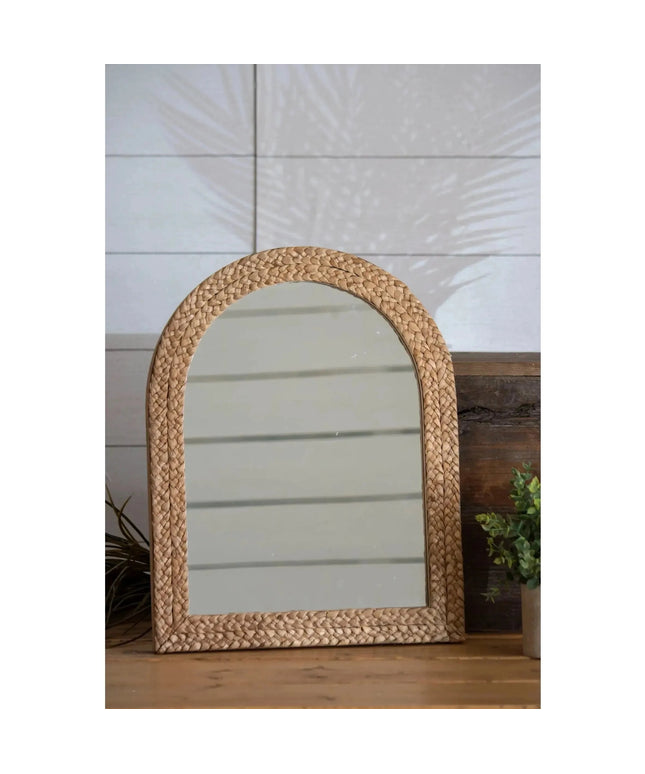 Braided Seagrass Framed Mirror     | Industrial Farm Co