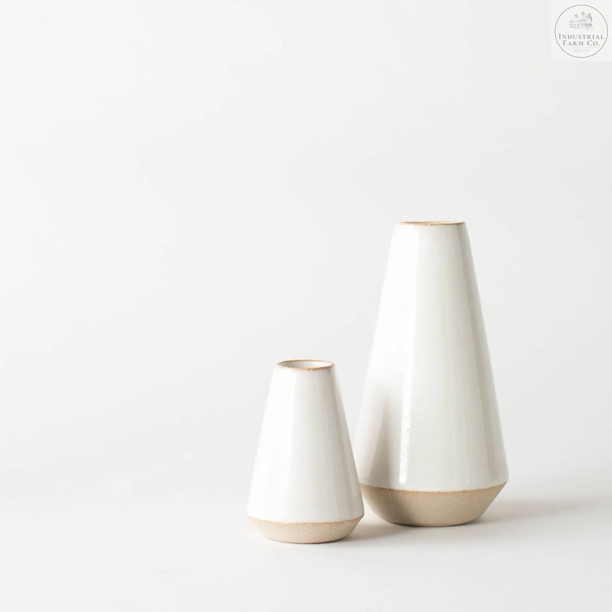 Minimal White Bud Vase Vase Default Title   | CONVIVIAL