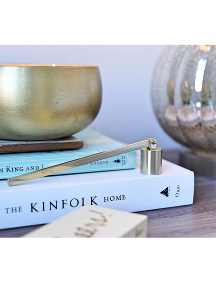 Brushed Gold Candle Snuffer  Brushed Gold   | Rewined