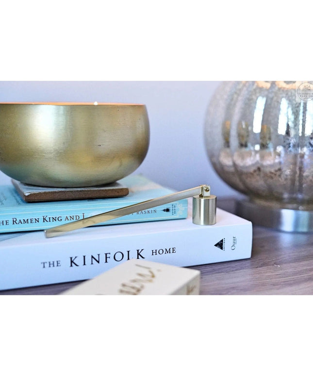 Brushed Gold Candle Snuffer  Brushed Gold   | Rewined