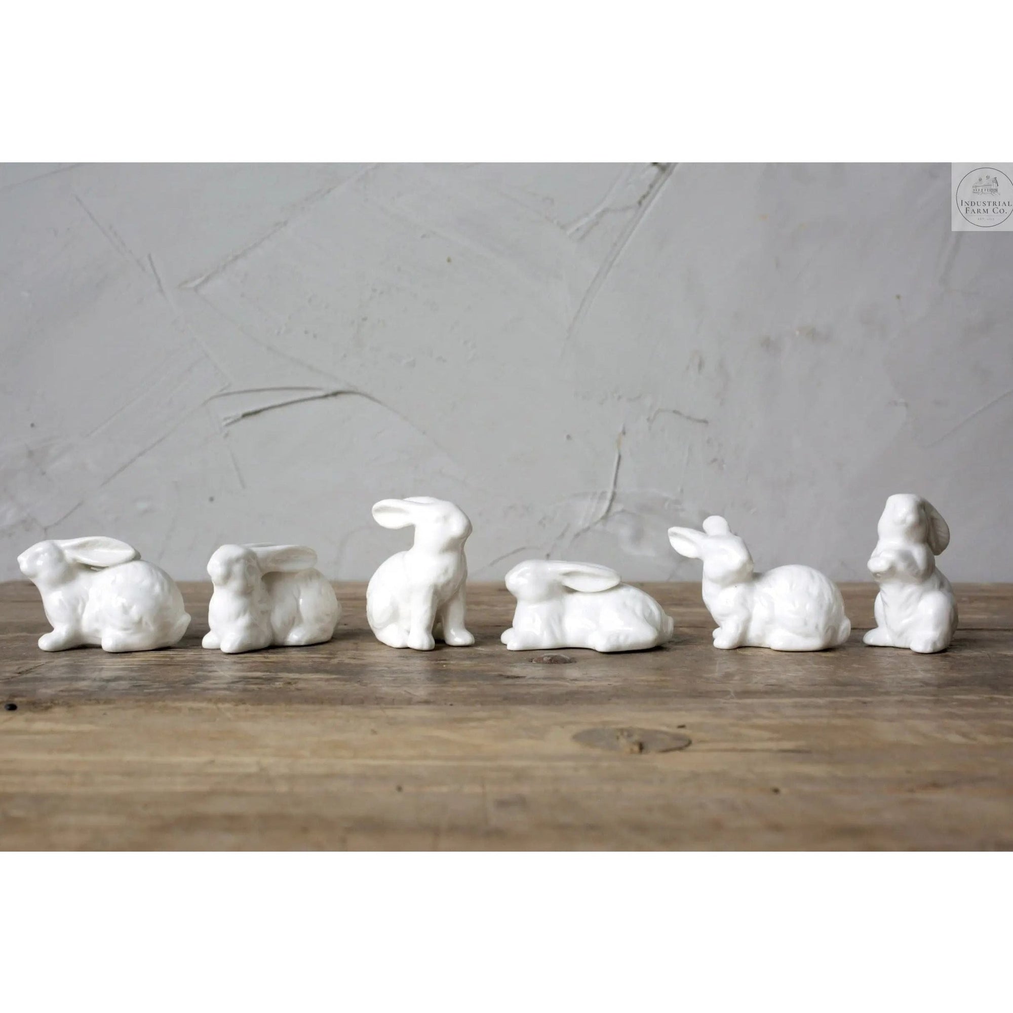 Easter Decor Ceramic Bunnies  Default Title   | Industrial Farm Co