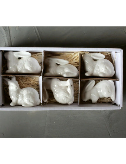 Easter Decor Ceramic Bunnies     | Industrial Farm Co