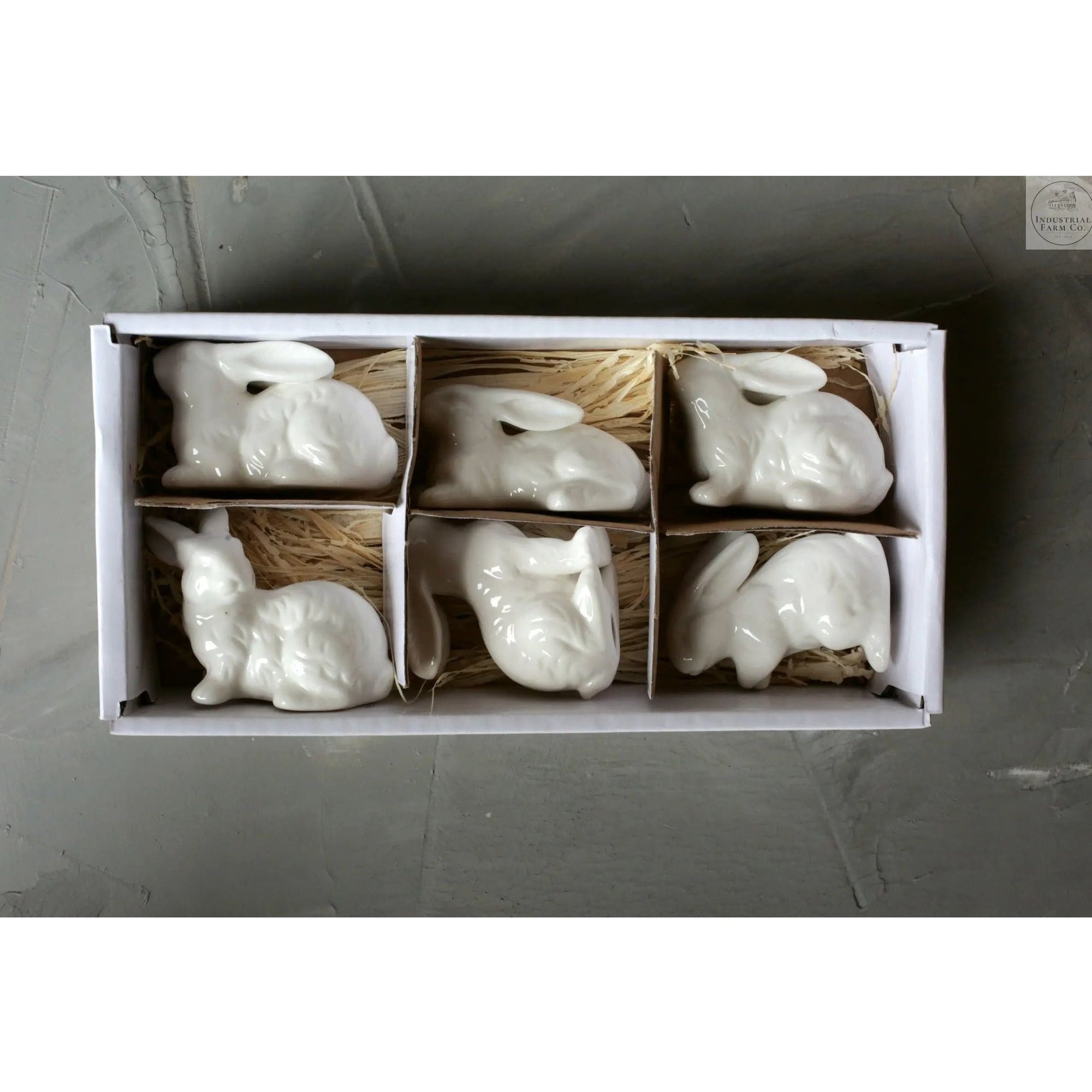 Easter Decor Ceramic Bunnies     | Industrial Farm Co
