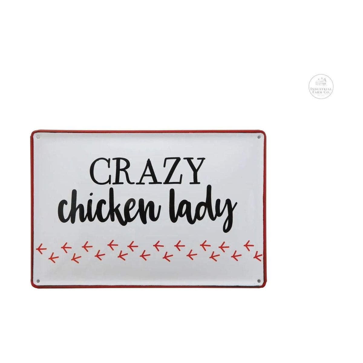 Enamel Farmhouse Chicken Lady Sign  Default Title   | Industrial Farm Co