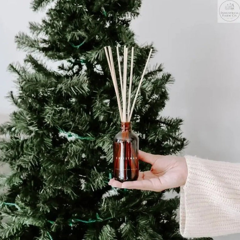 Amber Bottle Christmas Reed Diffuser     | Industrial Farm Co