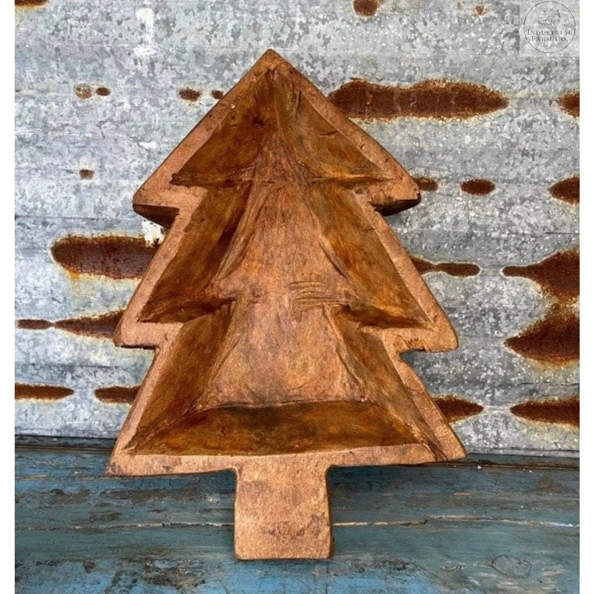 Christmas Tree Wooden Dough Bowl  Default Title   | Industrial Farm Co