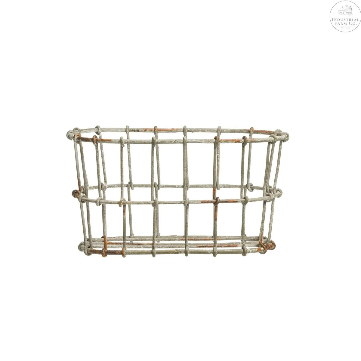 Unique Country Aged Wire Basket Home &amp; Garden    | Industrial Farm Co