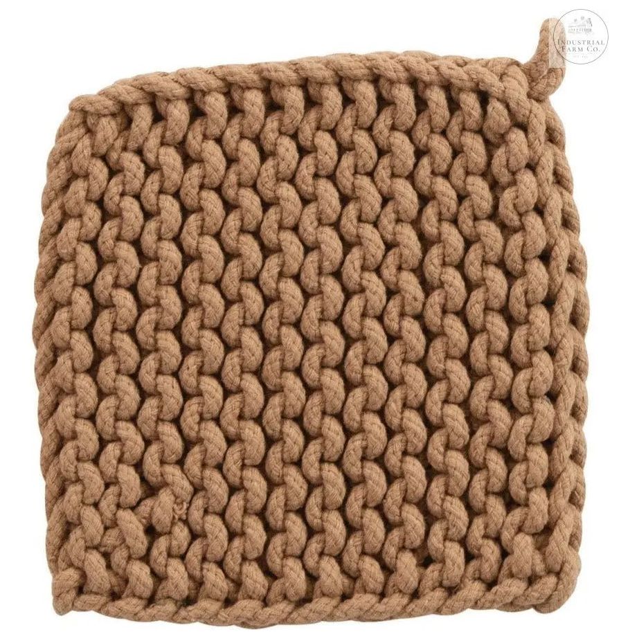 Modern Kitchen Crocheted Potholder  Coral   | Industrial Farm Co