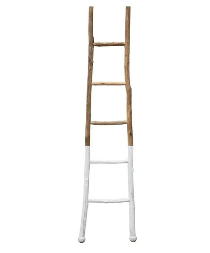 Dipped in White Wood Ladder  Default Title   | Industrial Farm Co
