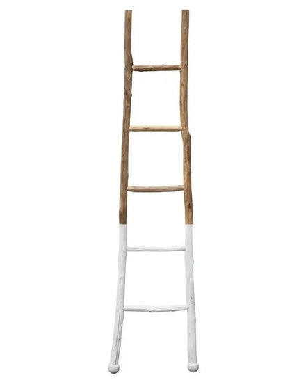 Dipped in White Wood Ladder  Default Title   | Industrial Farm Co