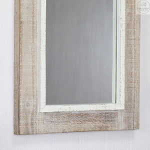 Distressed Wood Framed Mirror | Industrial Farm Co