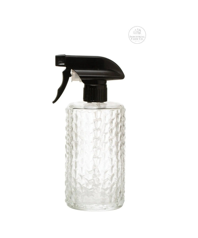 Embossed Glass Spray Bottle     | Industrial Farm Co