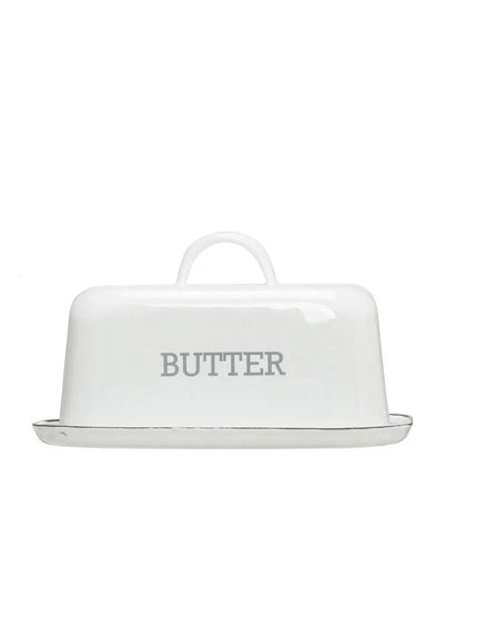 Industrial Enamel Butter Dish     | Industrial Farm Co