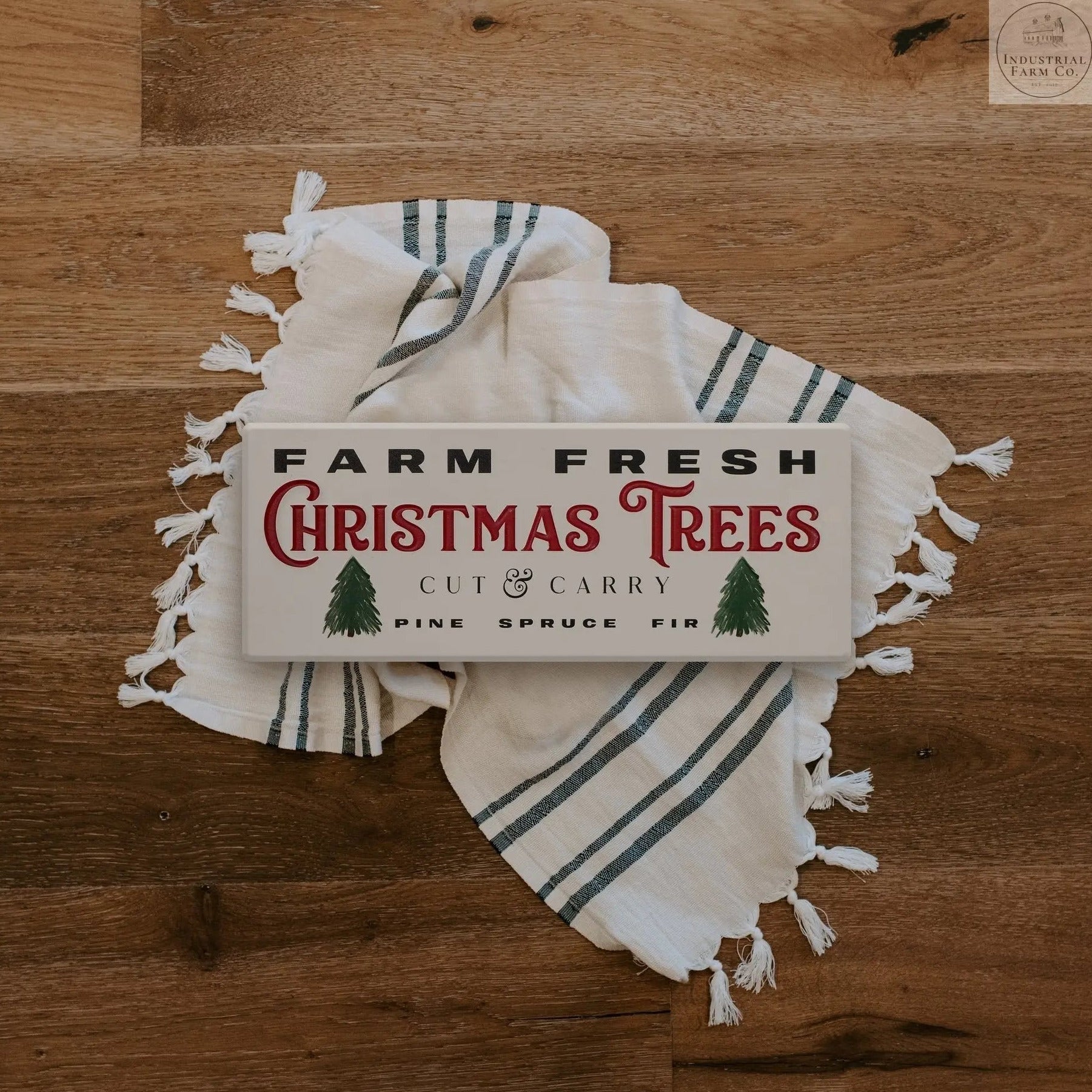 Farm Fresh Trees Christmas Sign | Industrial Farm Co