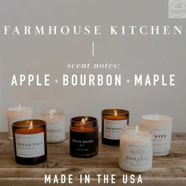 wood wick candles - Farm Kitchen Candle Co.
